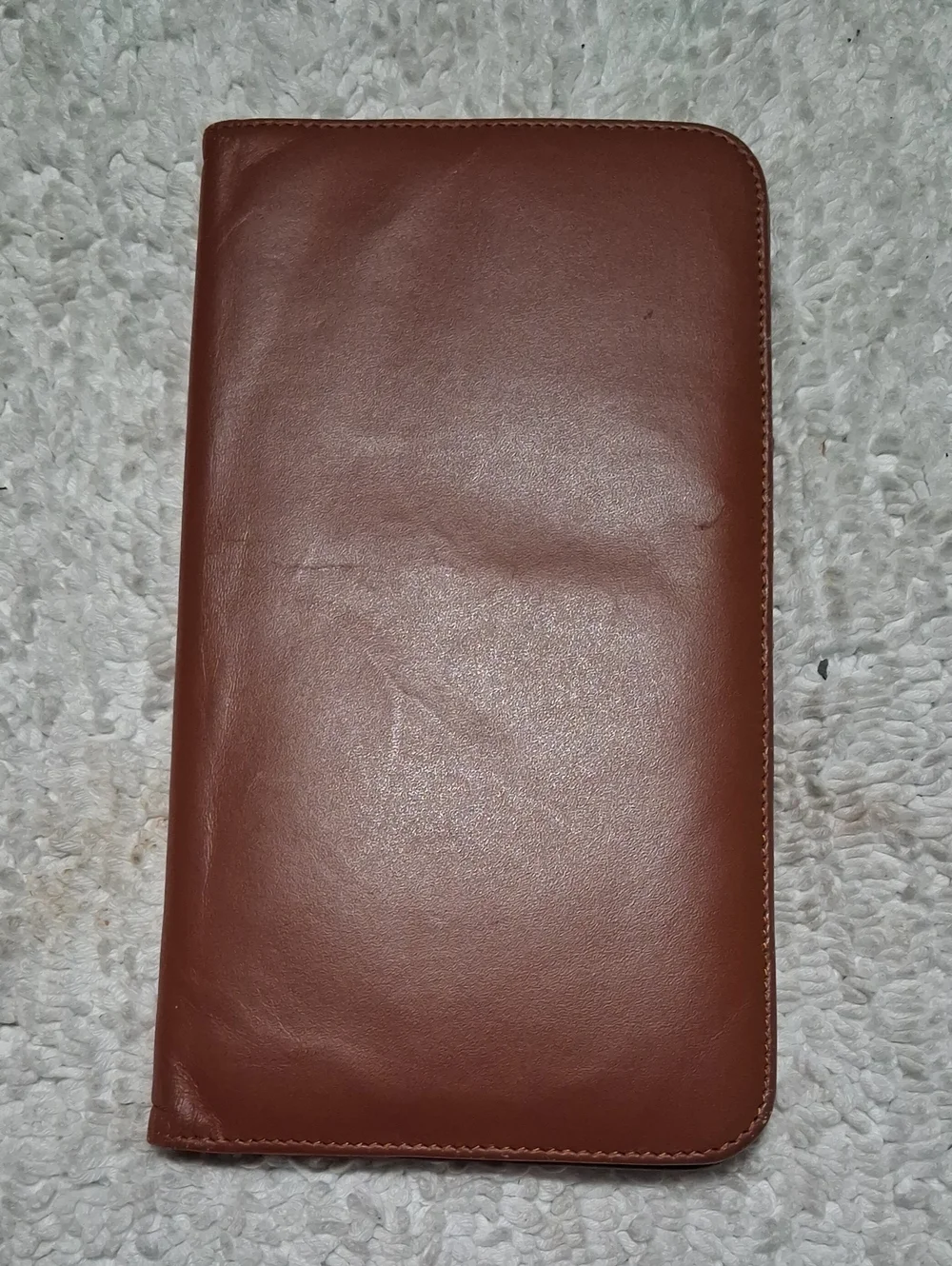 Leather Travel Wallet - Brown